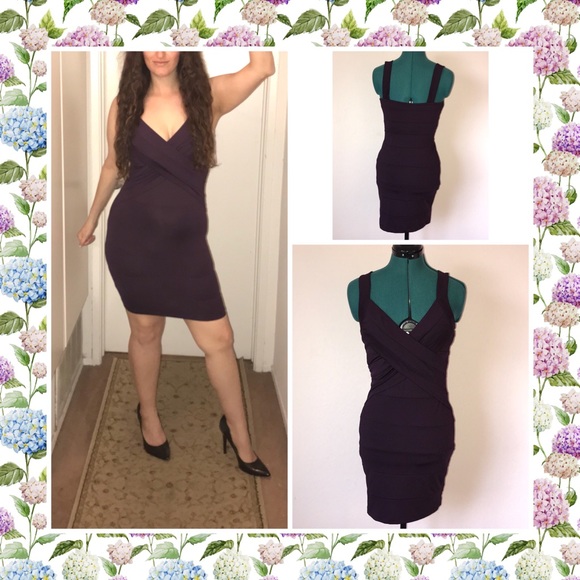 Nikobiki Dresses & Skirts - SOLDDark purple sexy satin mini dress by Nikibiki